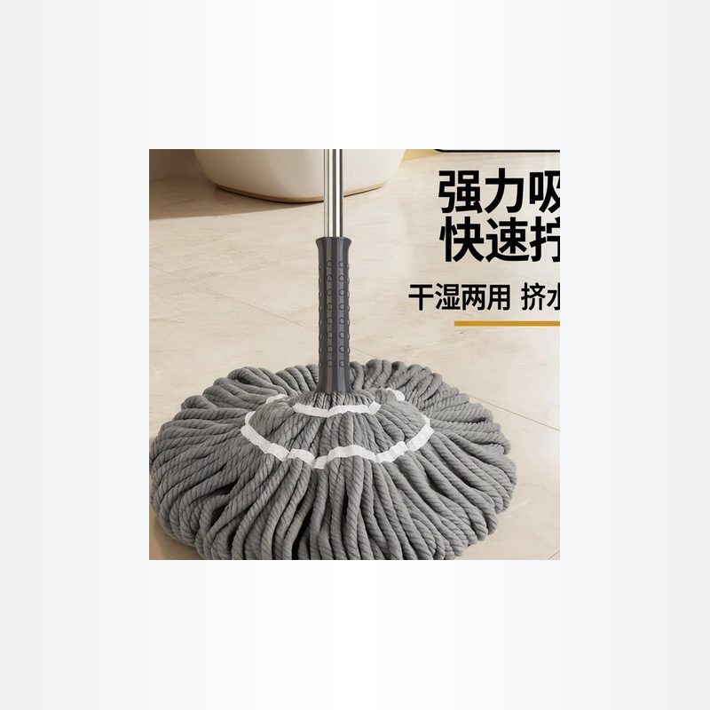 免手洗挤水拖把 不锈钢杆 细节图1