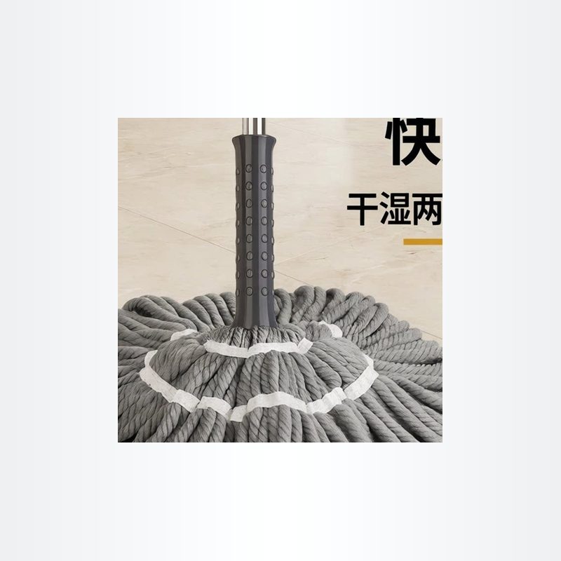 免手洗挤水拖把 不锈钢杆 细节图2