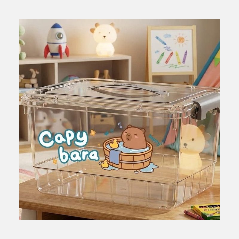 带盖大容量收纳箱 衣物玩具 细节图1